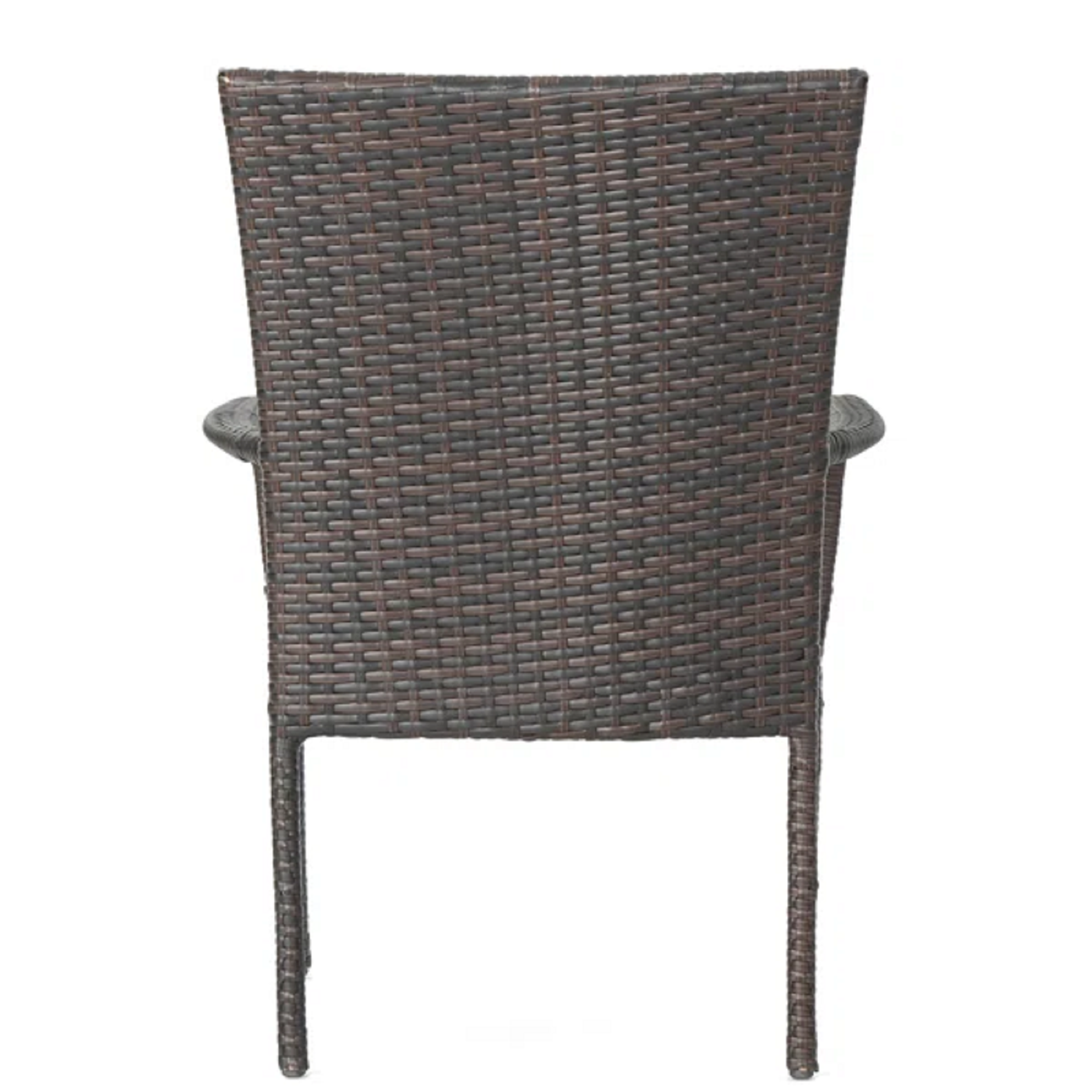 LITTLETON PE WICKER STACKING CHAIR,2PCS