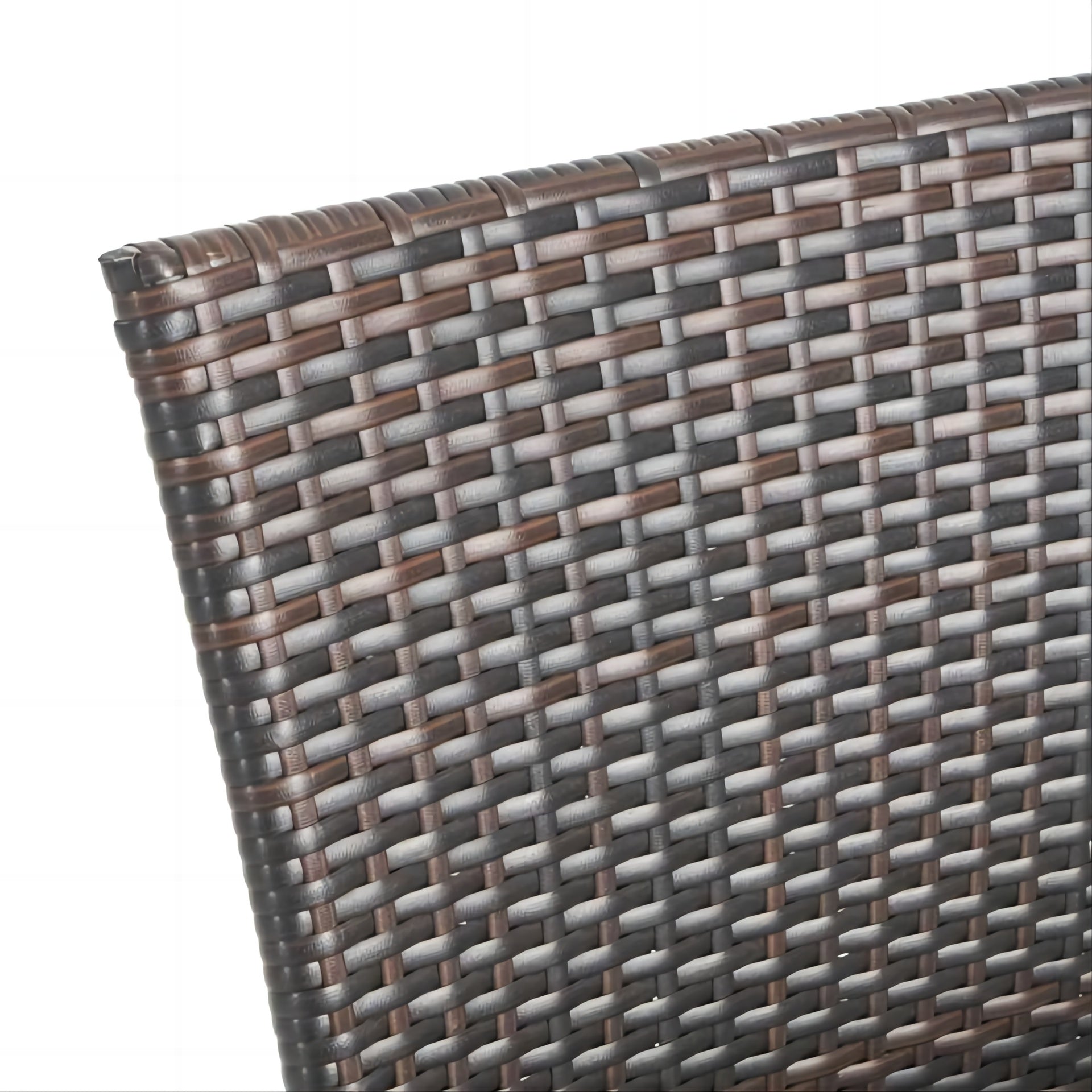 LITTLETON PE WICKER STACKING CHAIR,2PCS