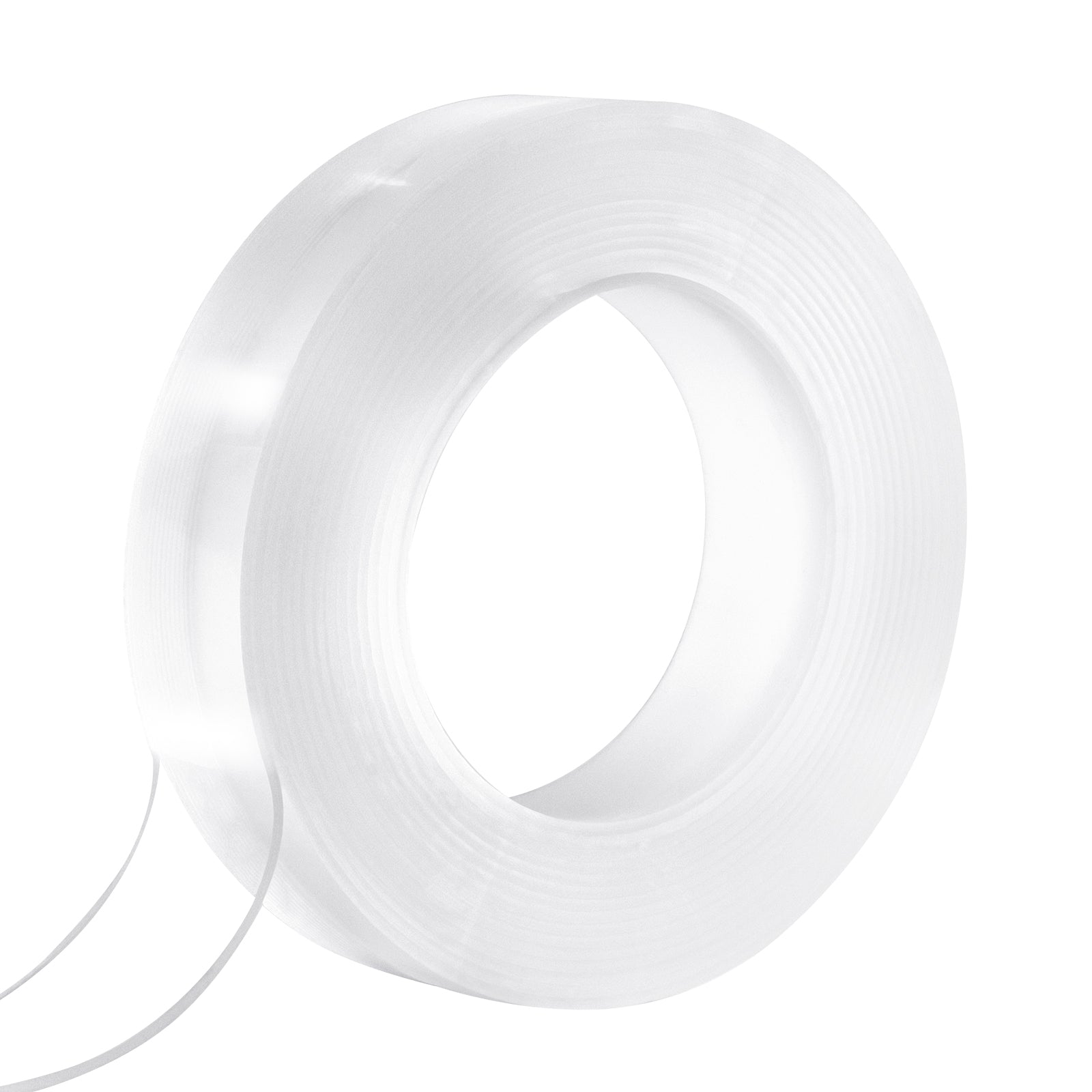 Double Sided Tape Heavy Duty, 16 ft Long Nano Mounting Tape, Strong Adhesive & Reusable, Clear Two Sided Wall Tape, Removable Poster Picture Hanging Strips for Home, Office, Car, Outdoor Use