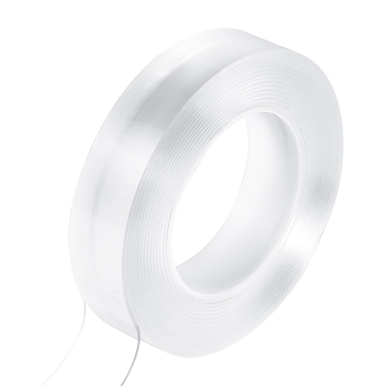 Double Sided Tape Heavy Duty, 16 ft Long Nano Mounting Tape, Strong Adhesive & Reusable, Clear Two Sided Wall Tape, Removable Poster Picture Hanging Strips for Home, Office, Car, Outdoor Use