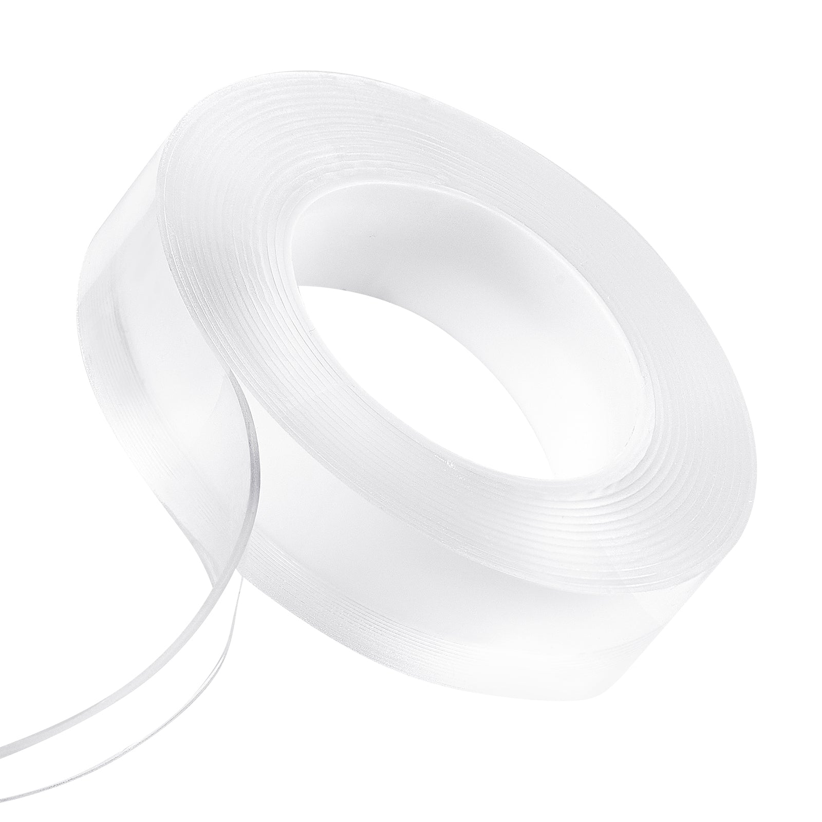 Double Sided Tape Heavy Duty, 16 ft Long Nano Mounting Tape, Strong Adhesive & Reusable, Clear Two Sided Wall Tape, Removable Poster Picture Hanging Strips for Home, Office, Car, Outdoor Use