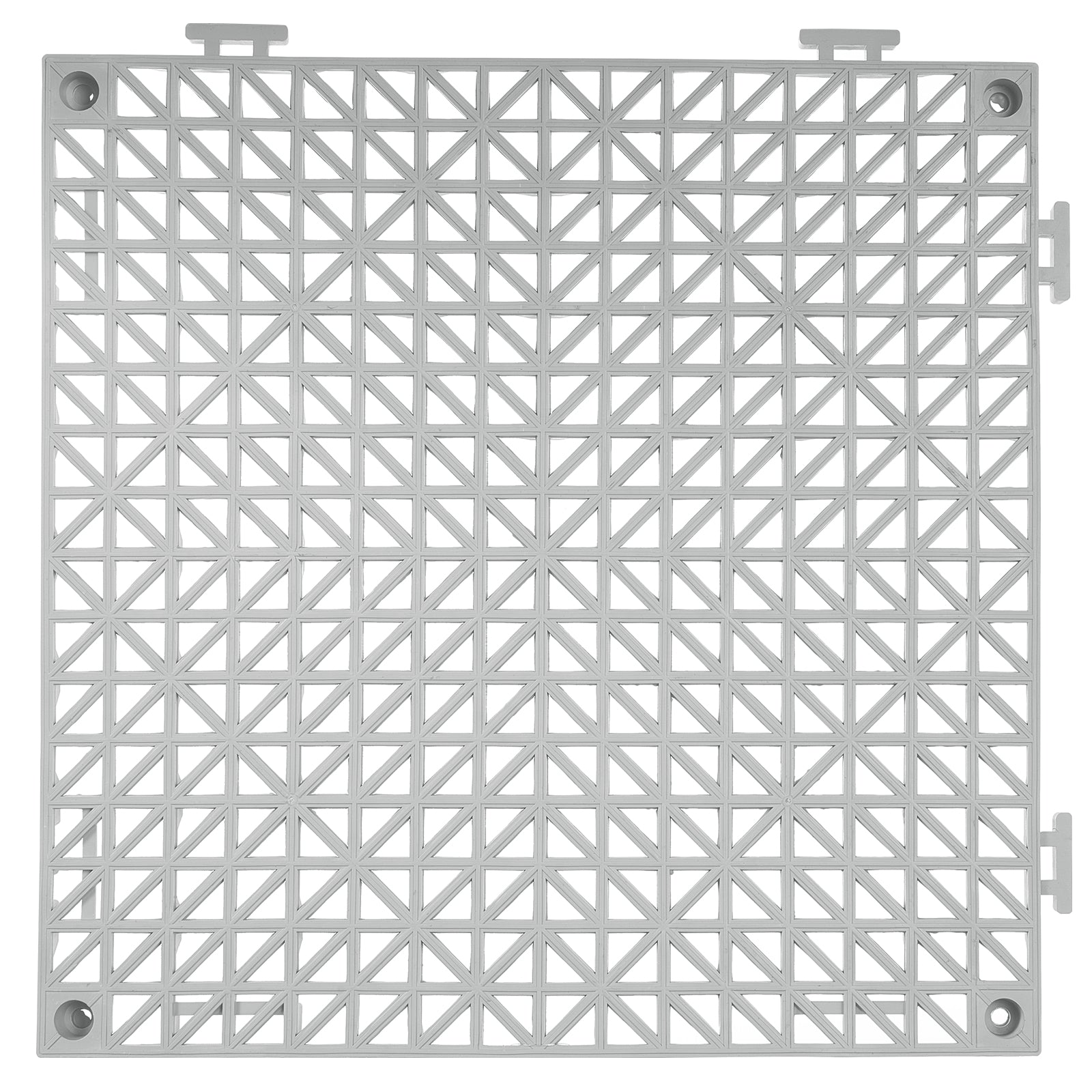 Interlocking Tile 50PCS Gray, Drainage Tiles 12" x 12" Splicing, PVC Interlocking Drainage Floor Tiles, Non-Slip Drainage Holes for Restroom, Bathroom, Kitchen, Pool, Wet Areas
