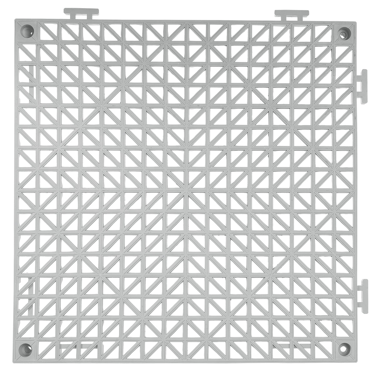 Interlocking Tile 50PCS Gray, Drainage Tiles 12" x 12" Splicing, PVC Interlocking Drainage Floor Tiles, Non-Slip Drainage Holes for Restroom, Bathroom, Kitchen, Pool, Wet Areas