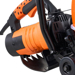 Electric Concrete Saw, 14 in Circular Saw Cutter with 5 in Cutting Depth, Wet/Dry Disk Saw Cutter Includes Water Line, Pump and Blade, for Stone, Brick, Porcelain, Concrete, 3200W/15A Motor