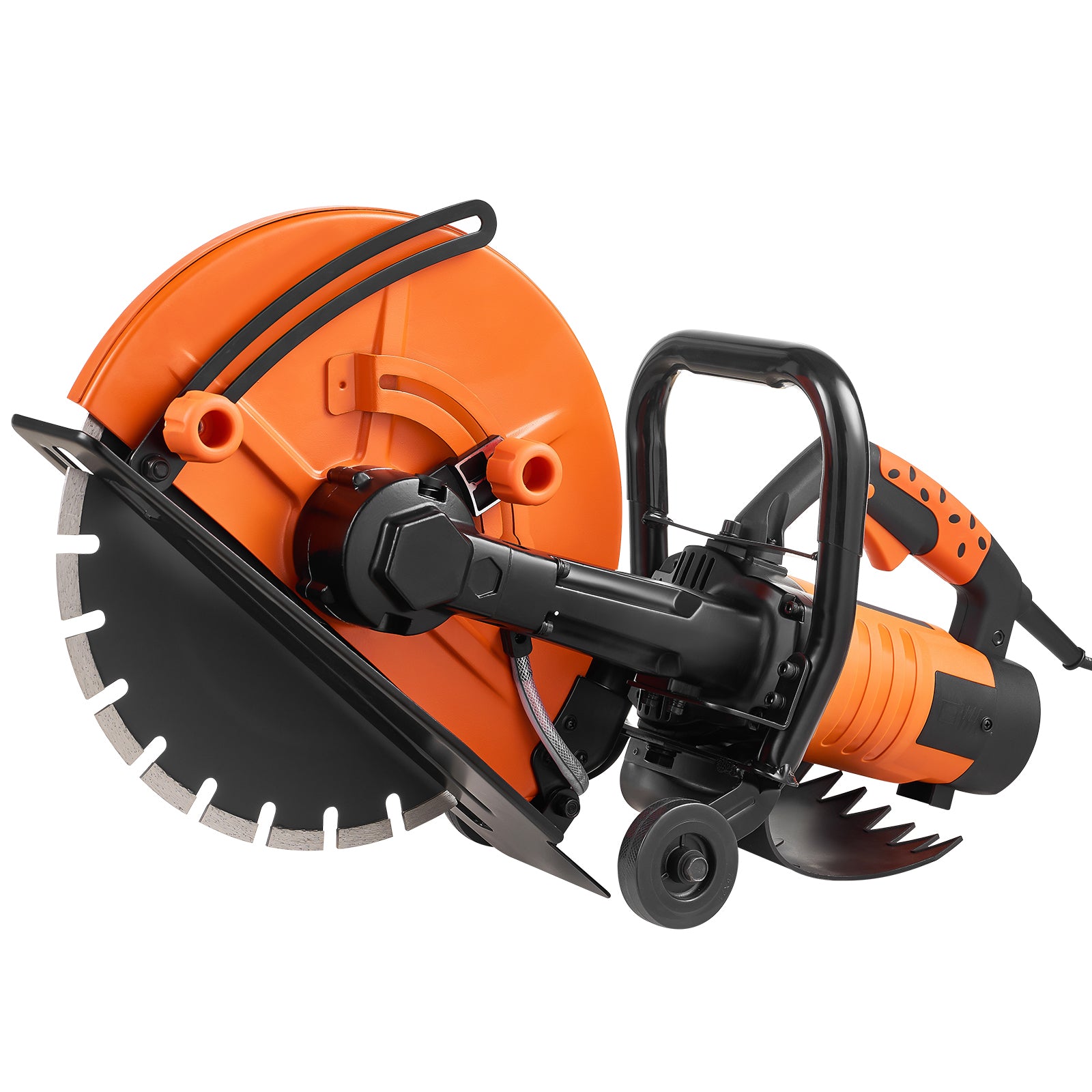 Electric Concrete Saw, 14 in Circular Saw Cutter with 5 in Cutting Depth, Wet/Dry Disk Saw Cutter Includes Water Line, Pump and Blade, for Stone, Brick, Porcelain, Concrete, 3200W/15A Motor