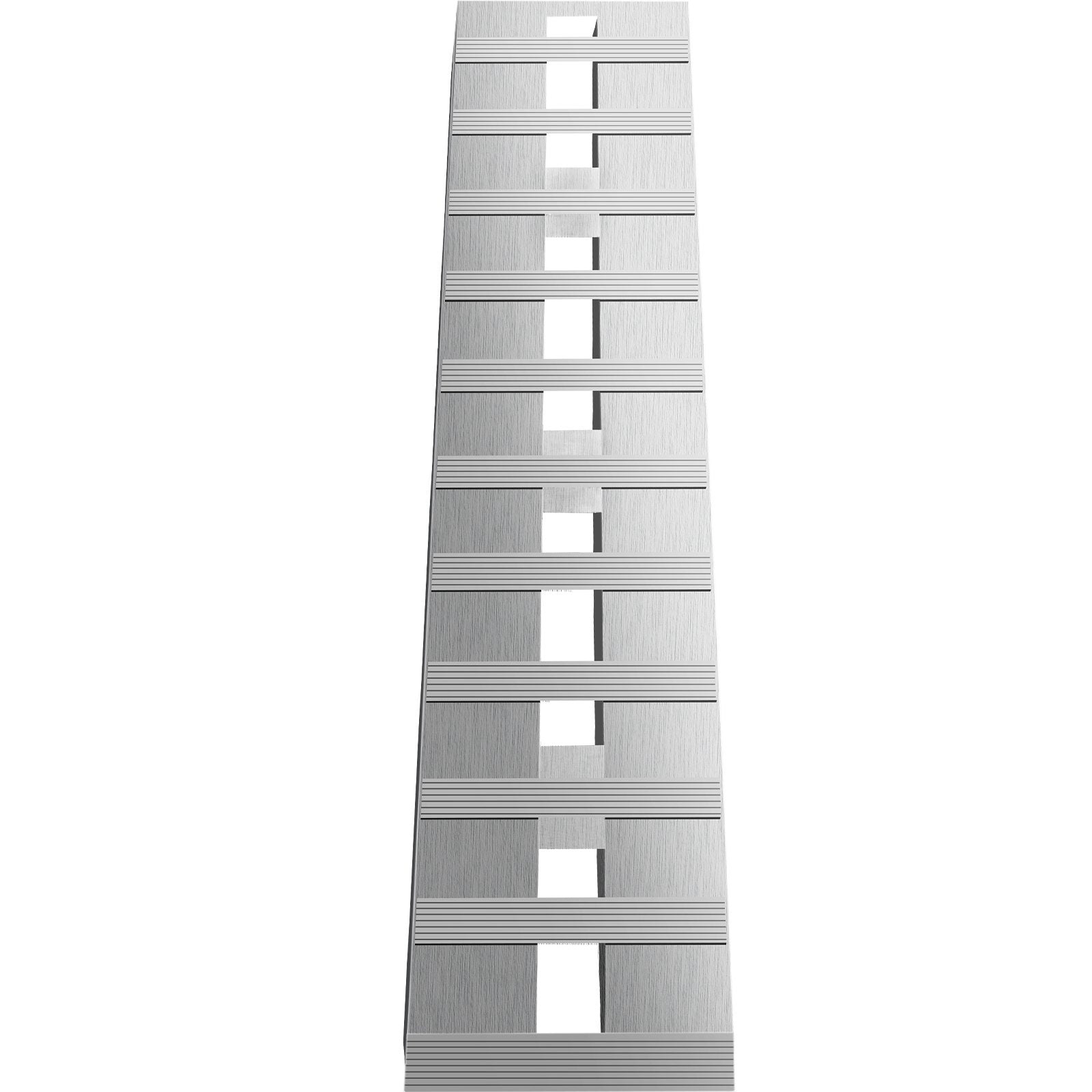 60'' X 12'' X 2.5''Aluminum Trailer Ramps 6000LBS Total Beavertail Hook End 1 Pair 2 Ramps