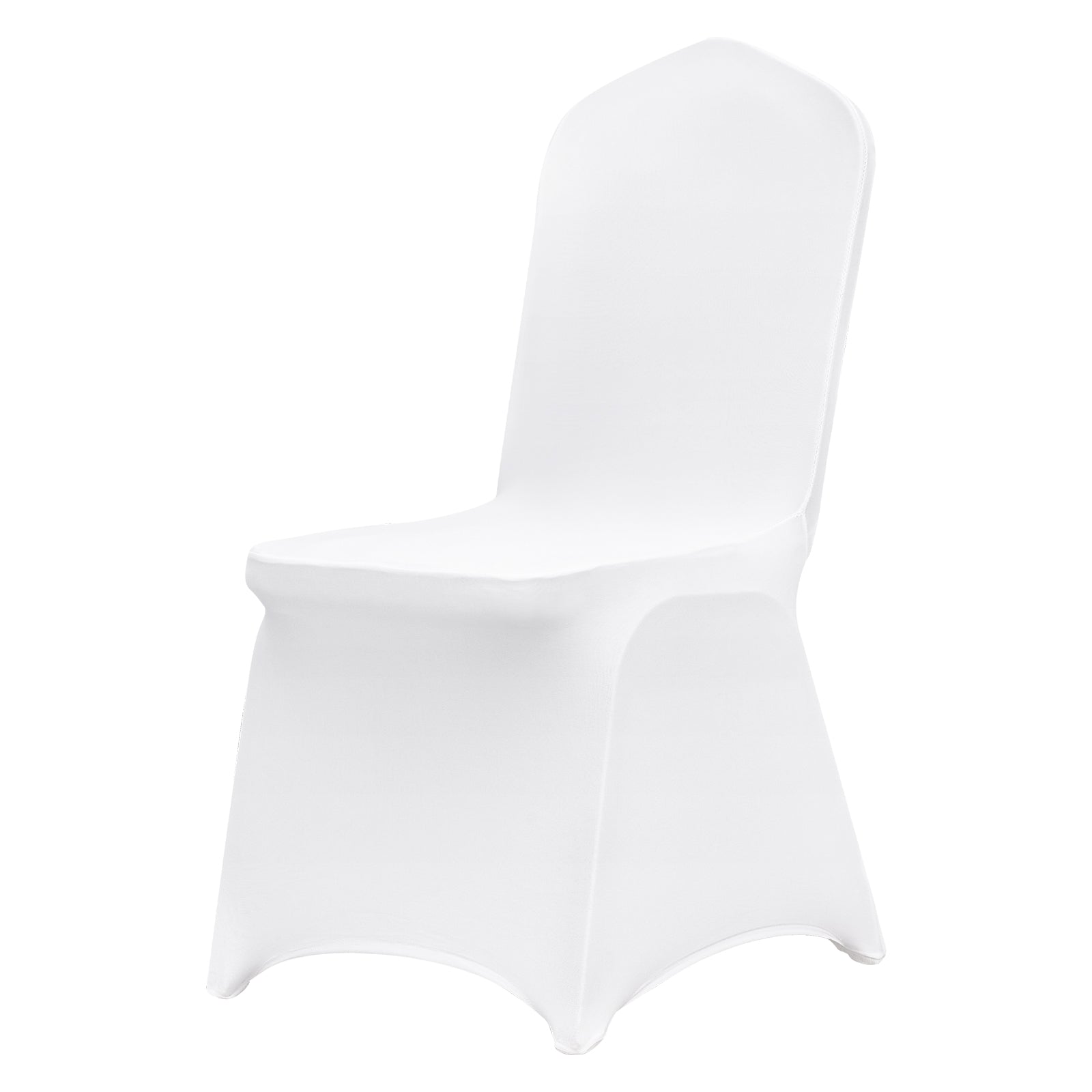 Stretch Spandex Folding Chair Covers, Universal Fitted Chair Cover, Removable Washable Protective Slipcovers, for Wedding, Holiday, Banquet, Party, Celebration, Dining (150PCS White)