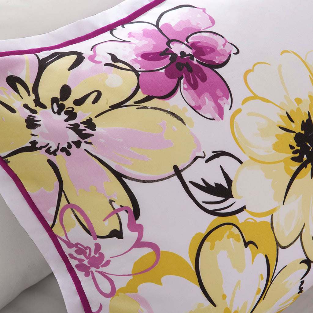 Full/Queen Floral Comforter Set