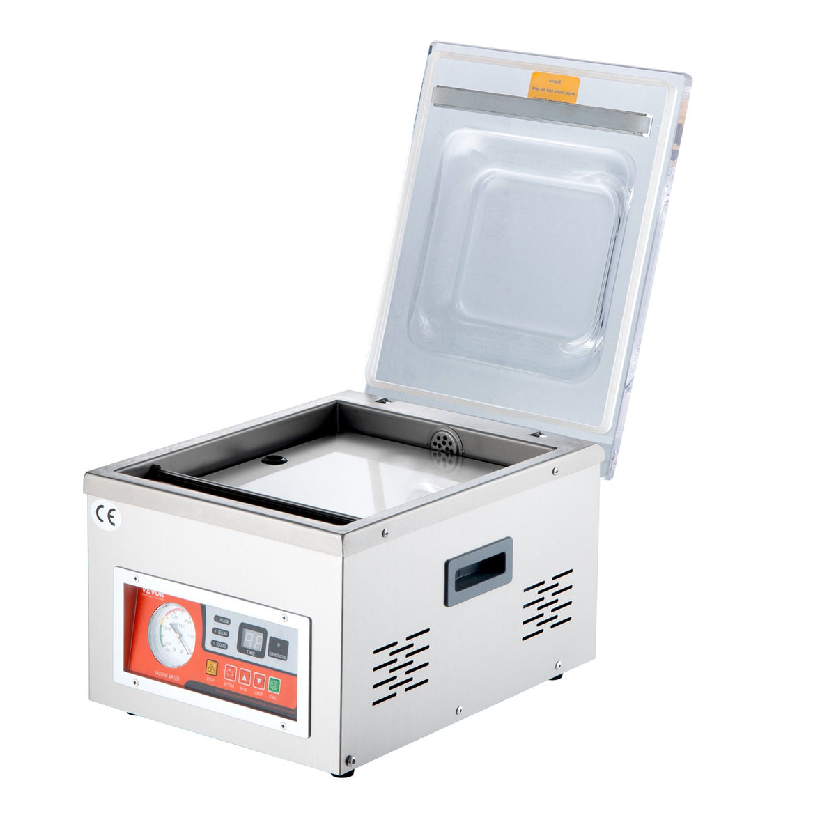 Chamber Vacuum Sealer, DZ-260A 6.5 m³/h Pump Rate, Excellent Sealing Effect with Automatic Control, 110V Kitchen Packaging Machine for Fresh Meats, Fruit Saver, Home, Commercial Using