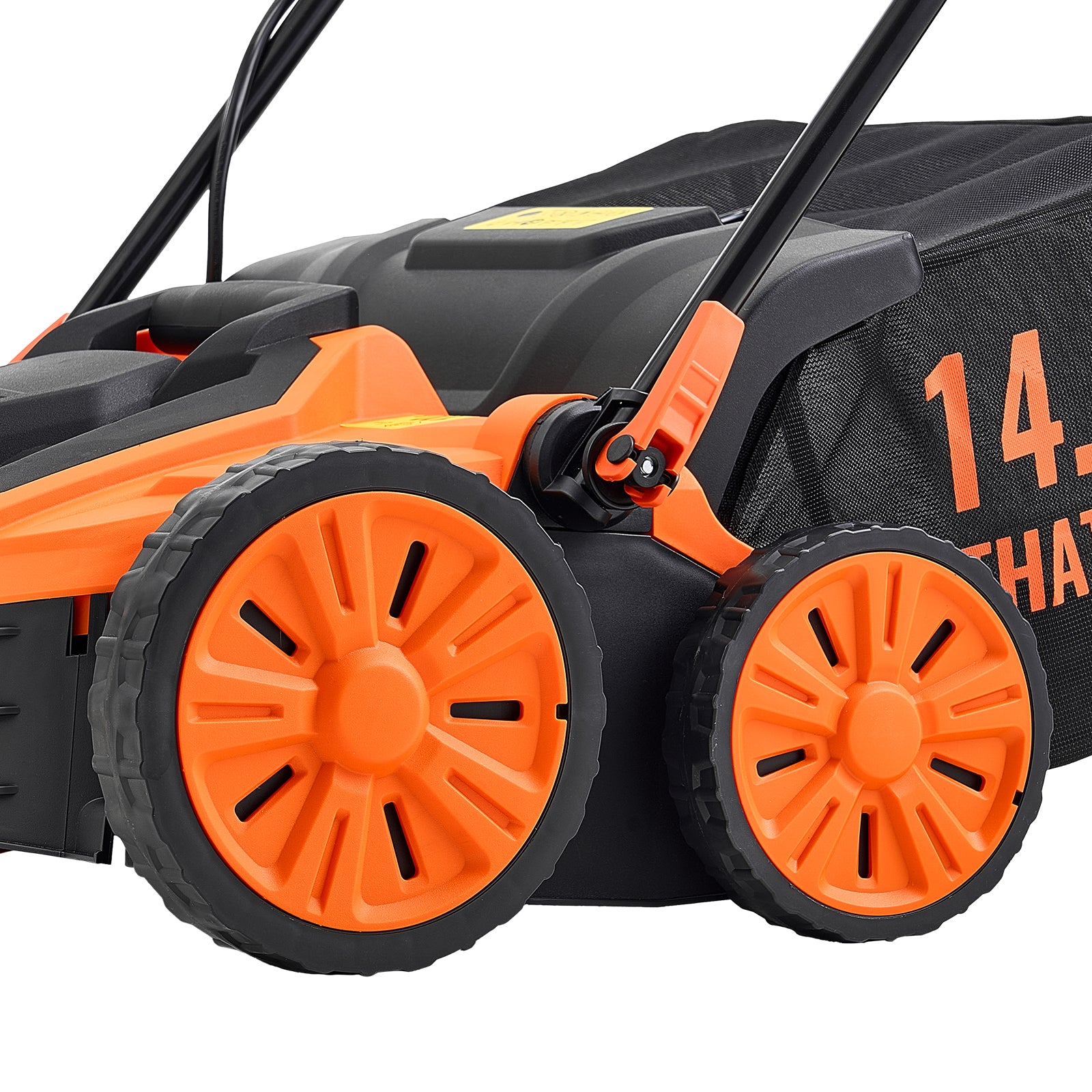 2-in-1 Electric Dethatcher and Scarifier, 16-Inch 15 Amp, Corded Lawn Dethatcher with 14.5-Gallon Thatch Collection Bag, 5-Position Depth Adjustment, Walk Behind Machine for Garden Yard Grass