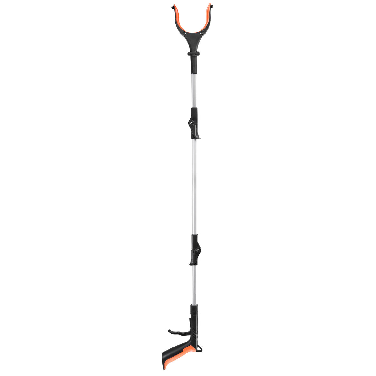 Grabber Reacher Tool, 43" Foldable Reacher Grabber Pickup Tool with 360° Rotating Jaw, Magnet and LED Light, Lightweight Grabber Reacher Tool for Seniors, Extra Long Trash Picker Upper Grabber