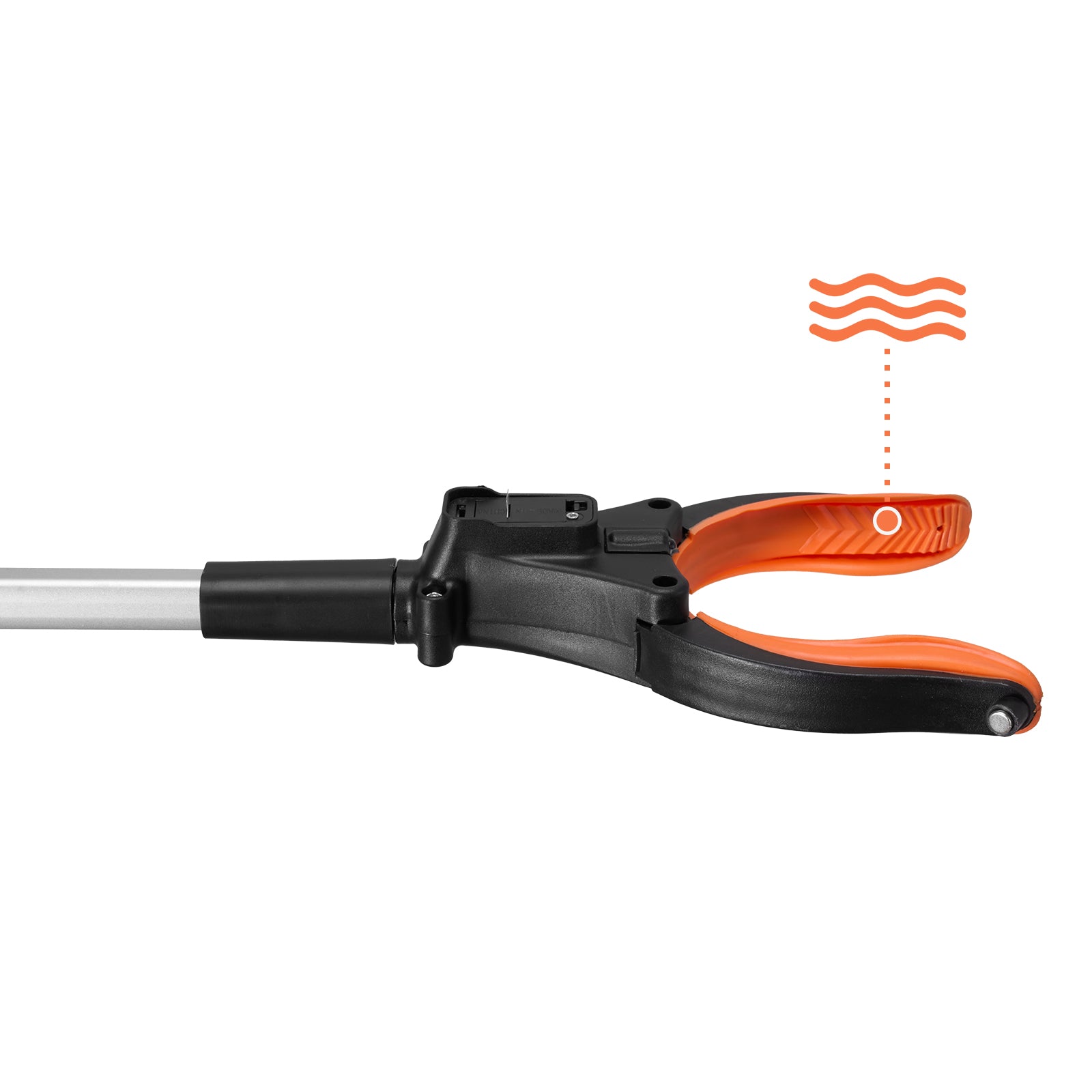 Grabber Reacher Tool, 43" Foldable Reacher Grabber Pickup Tool with 360° Rotating Jaw, Magnet and LED Light, Lightweight Grabber Reacher Tool for Seniors, Extra Long Trash Picker Upper Grabber