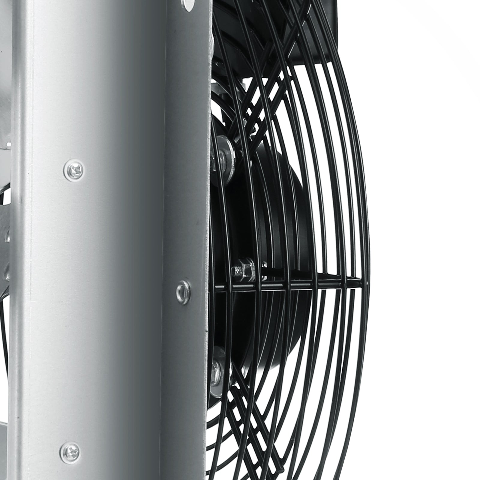 10'' Shutter Exhaust Fan, High-speed 820 CFM, Aluminum Wall Mount Attic Fan with AC-motor, Ventilation and Cooling for Greenhouses, Garages, Sheds, Shops, FCC