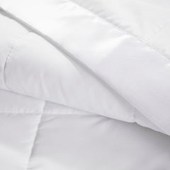 Lightweight Down Alternative Blanket with Satin Trim White King