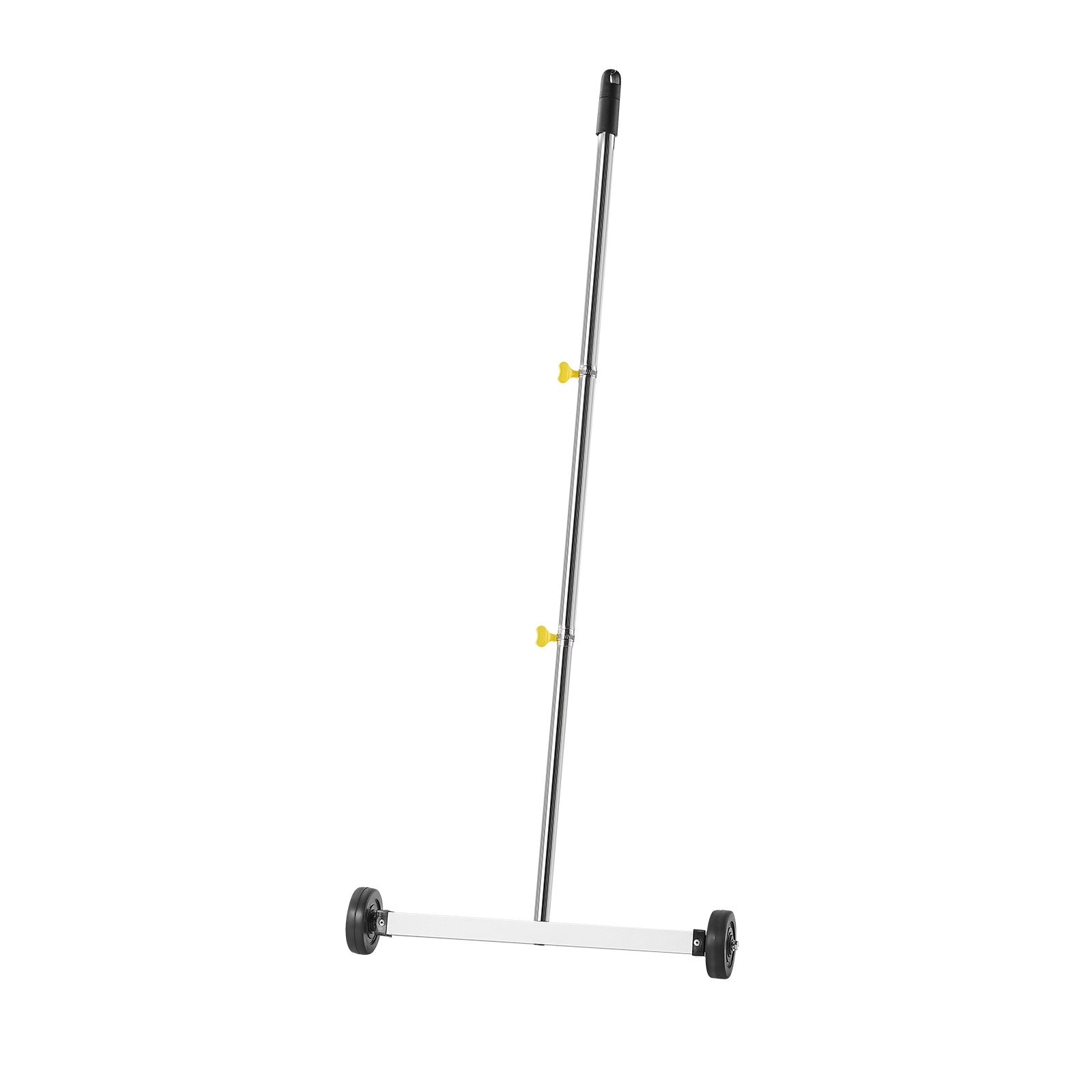 Magnetic Sweeper with Wheels, 17 inch, 10 lbs Load Capacity, Lightweight Magnetic Pickup Sweeper with Adjustable Handle, Pick Up Nails and Screws, Easy Cleanup for Garages, Roofing Projects