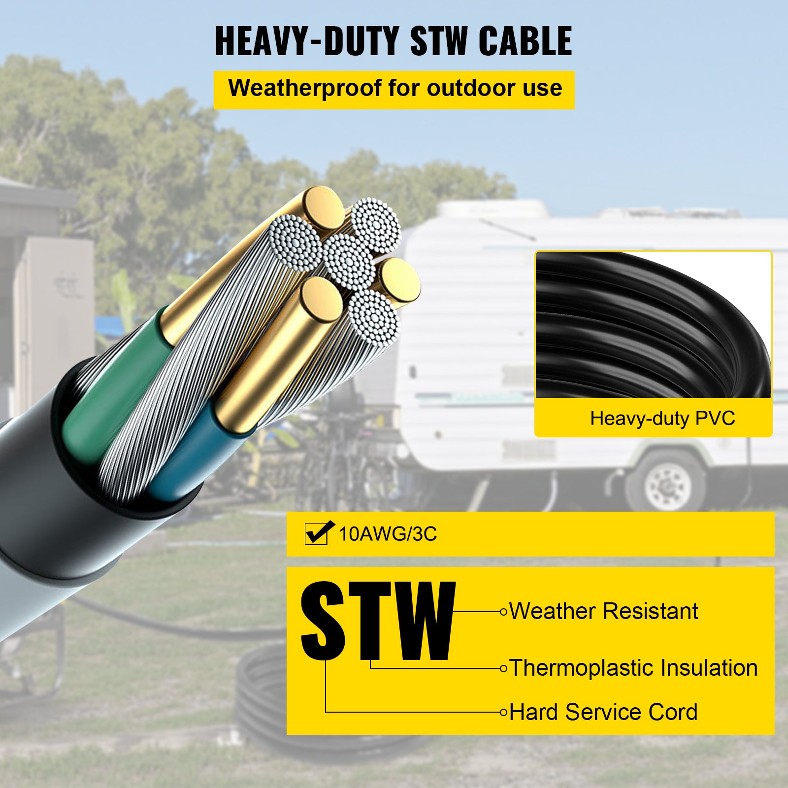 Welding Extension Cord 50ft MIG TIG Plasma Welding Cord 30A Extension Cord for Portable Welders