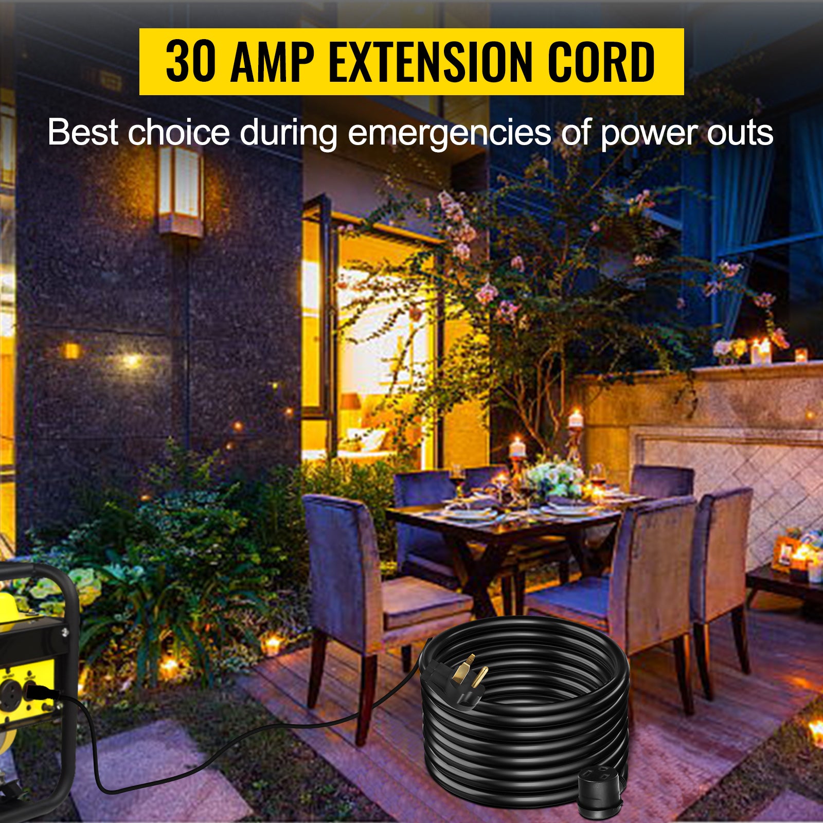 Welding Extension Cord 50ft MIG TIG Plasma Welding Cord 30A Extension Cord for Portable Welders