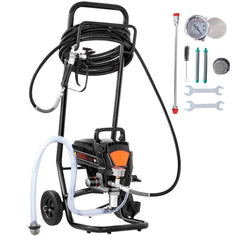 Stand Airless Paint Sprayer, 950W 3000PSI High Efficiency Electric Airless Sprayer With Cart, Paint Sprayers for Home Interior and Exterior Furniture and Fences, Fine And Even Painting Effect