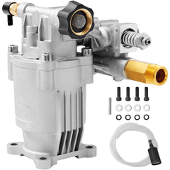 Pressure Washer Pump, 3/4" Shaft Horizontal, 3400 PSI, 2.5 GPM, Replacement Power Washer Pumps Kit, Parts Washer Pump, Compatible with Honda, Simpson, RYOBI, Briggs & Stratton, Subaru, Craftsman
