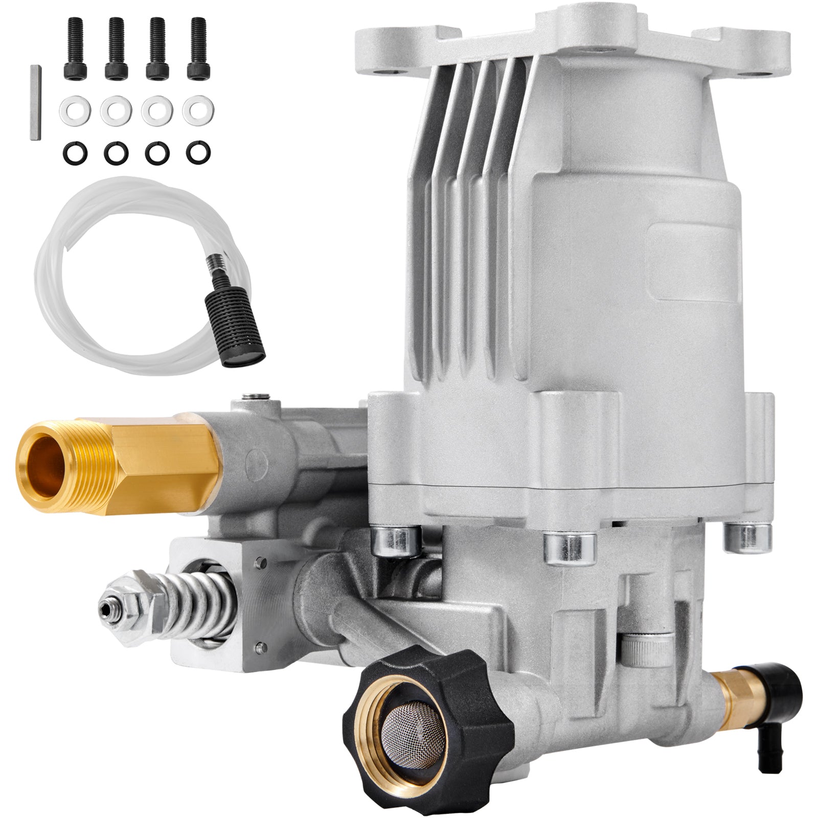 Pressure Washer Pump, 3/4" Shaft Horizontal, 3400 PSI, 2.5 GPM, Replacement Power Washer Pumps Kit, Parts Washer Pump, Compatible with Honda, Simpson, RYOBI, Briggs & Stratton, Subaru, Craftsman