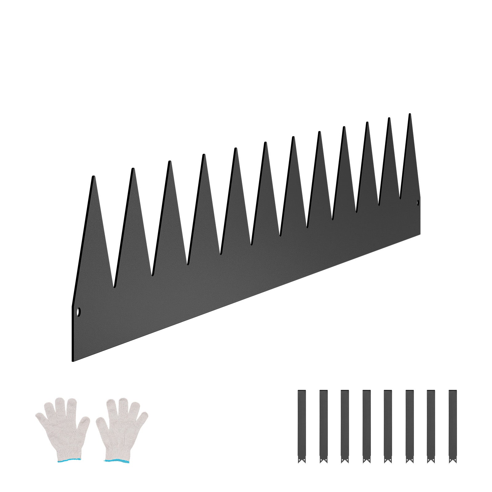 Steel Landscape Edging 6 Packs 40 x 6in Rust-Resistant Garden Edging Border Black