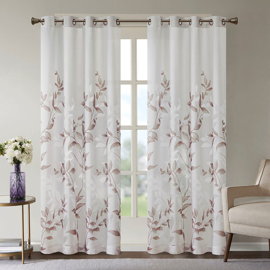 Burnout Printed Curtain Panel(Only 1 Pc Panel)