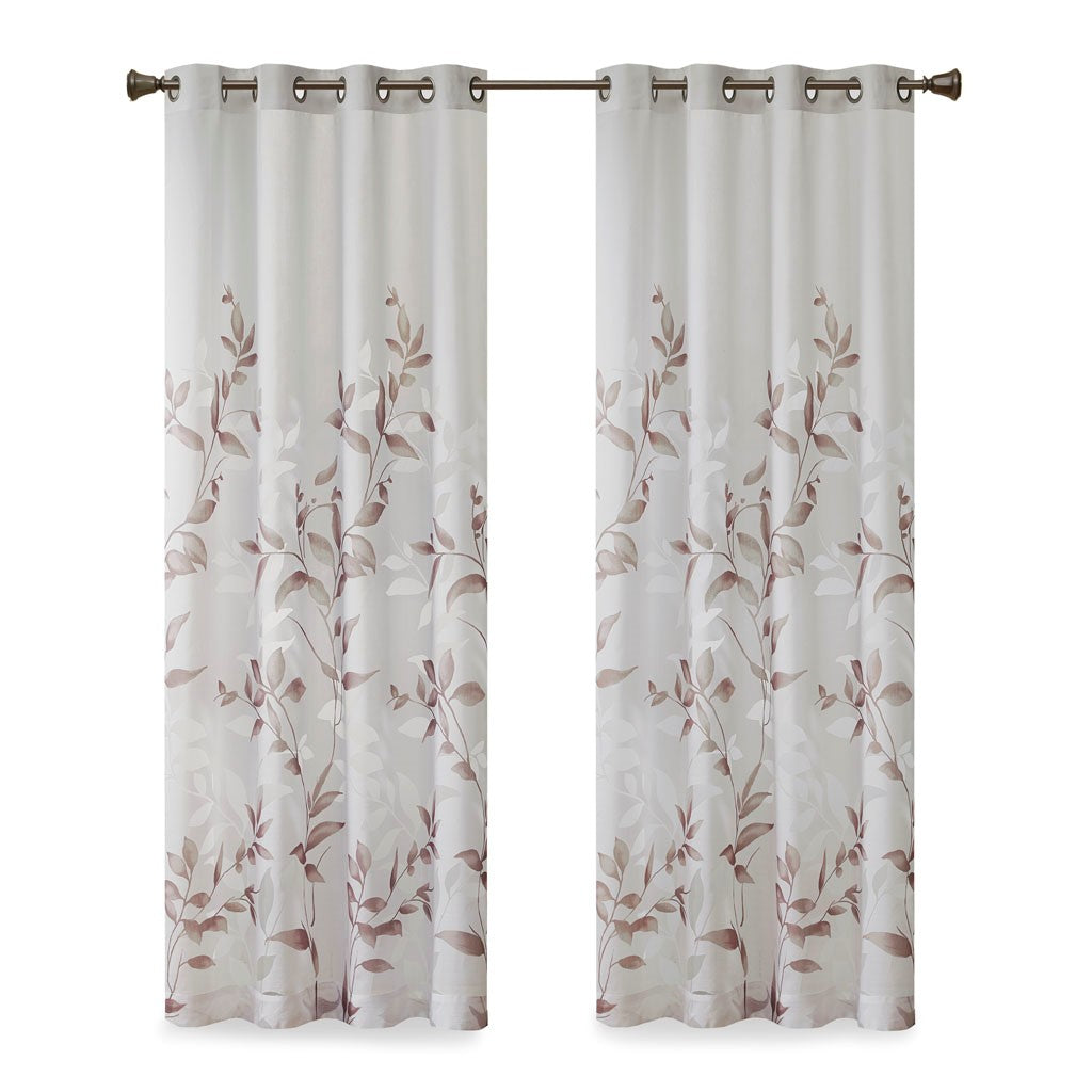 Burnout Printed Curtain Panel(Only 1 Pc Panel)