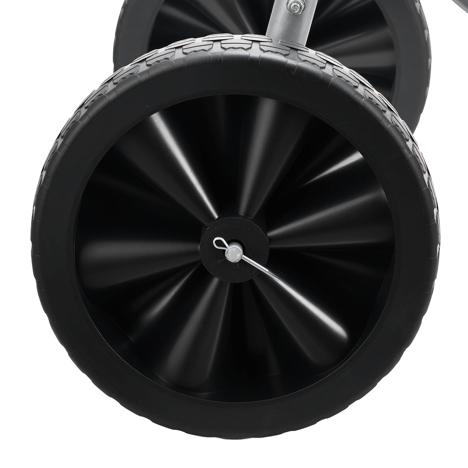 Hose Reel Cart, Hold Up to 300 ft of 5/8 Hose, Garden Water Hose Carts Mobile Tools with 4 Wheels, Heavy Duty Powder-coated Steel Outdoor Planting with Storage Basket, for Garden, Yard, Lawn