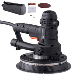 Drywall Sander 800W Brush Motor 1200-2300RPM Variable Speed & Auto Vacuum