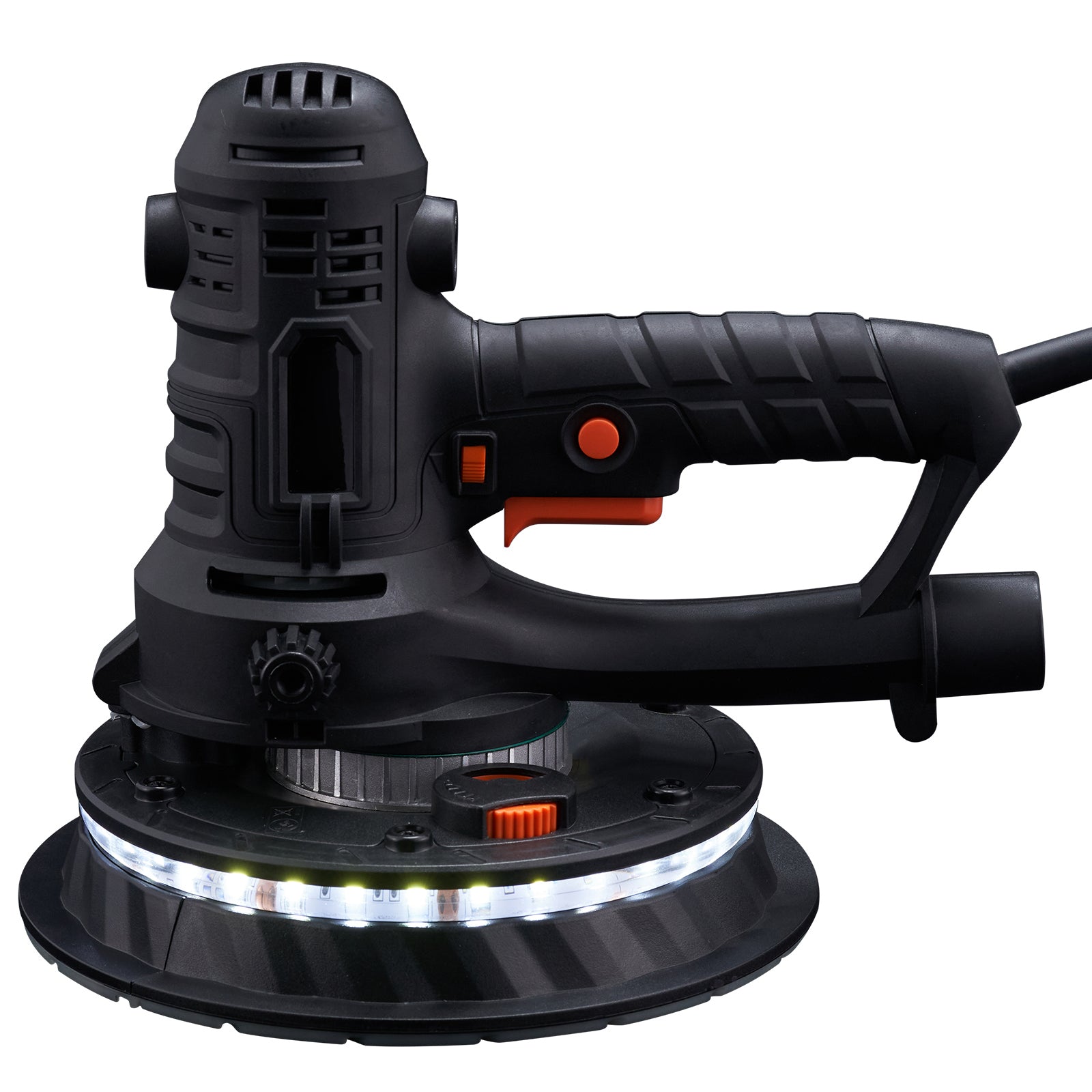 Drywall Sander 800W Brush Motor 1200-2300RPM Variable Speed & Auto Vacuum