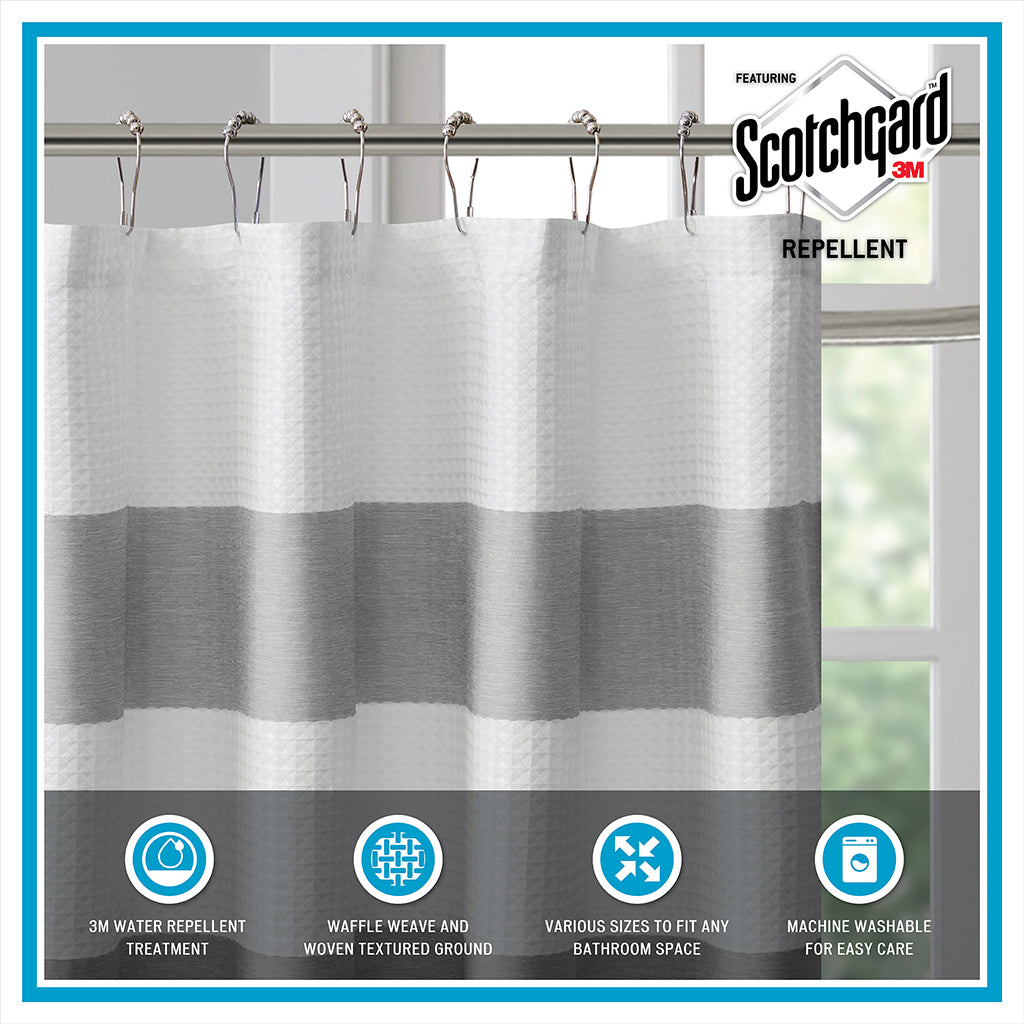 Shower Curtain with 3M Treatment Blue 72x84"