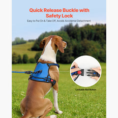 Dog Harness for Large Dogs No Pull Adjustable Dog Vest Pet Harness with Leash