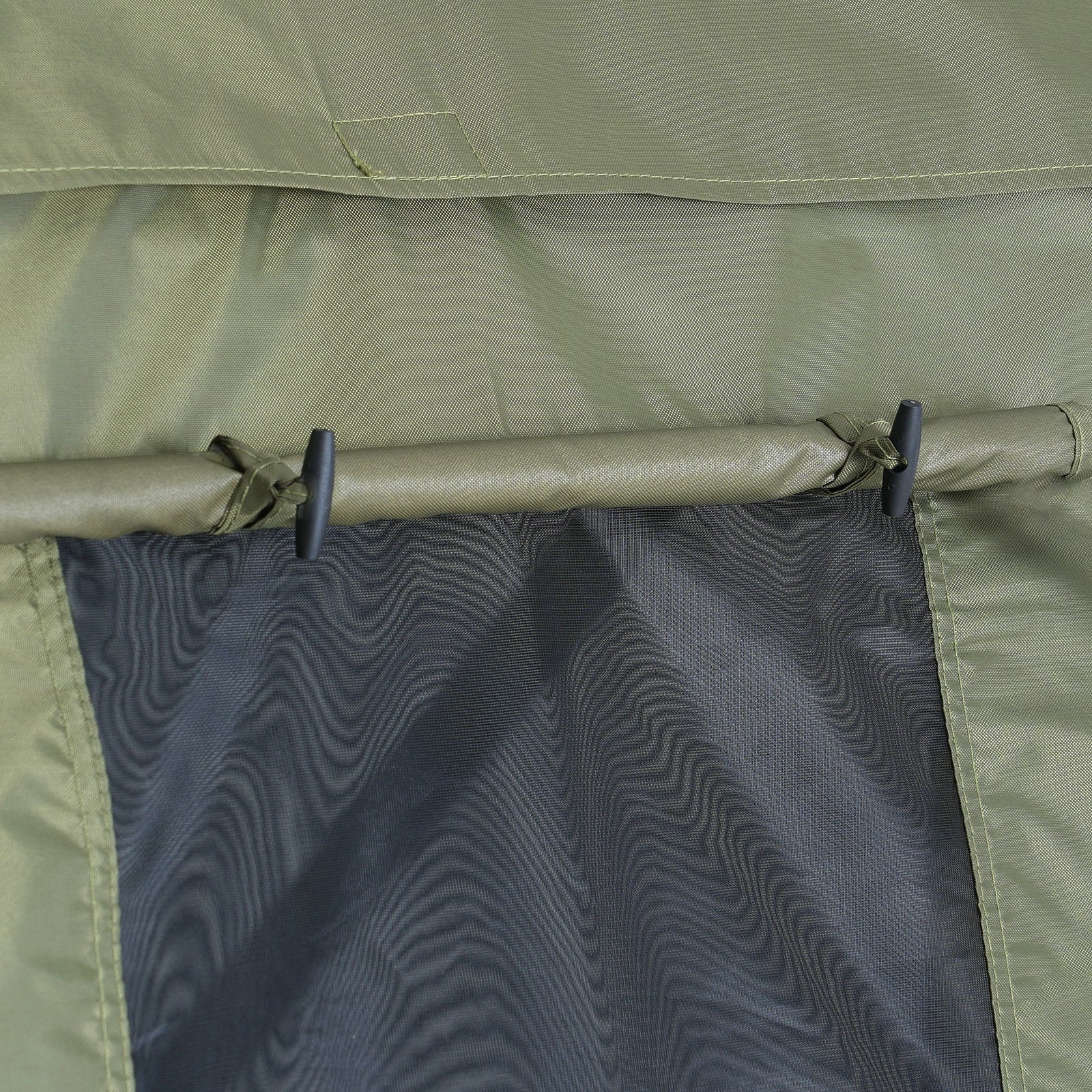 Pop Up Gazebo Tent, Pop-Up Screen Tent 6 Sided Canopy Sun Shelter with 6 Removable Privacy Wind Cloths & Mesh Windows, 12x12FT Quick Set Screen Tent with Mosquito Netting, Army Green