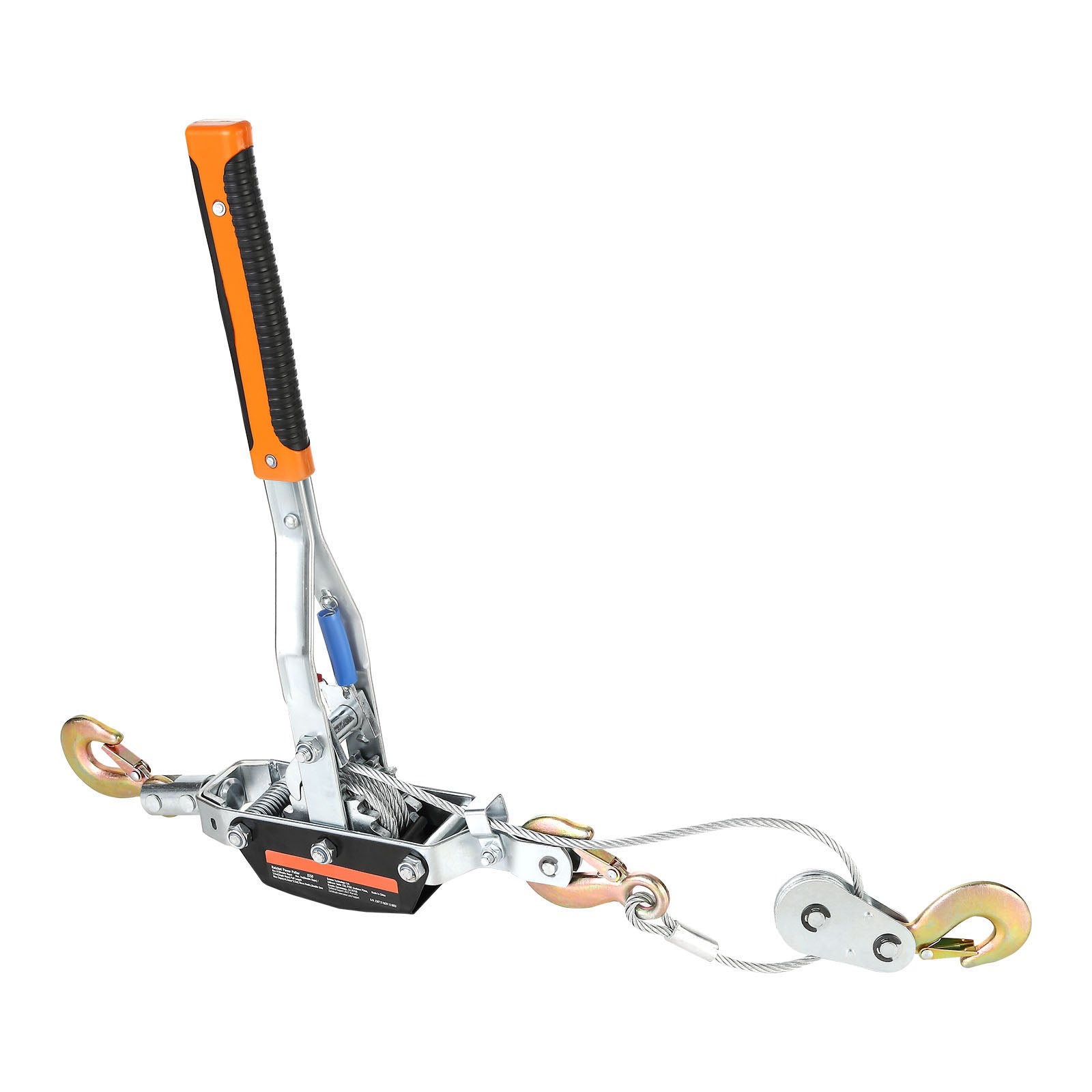 Come Along Winch, 5 Ton (11,023 lbs) Pulling Capacity, 11.5 ft Steel Cable, 3 Hooks, Heavy Duty Ratchet Power Puller Tool with Dual Gears, Automotive Hoist Cable Puller Ideal for Vehicle Rescue