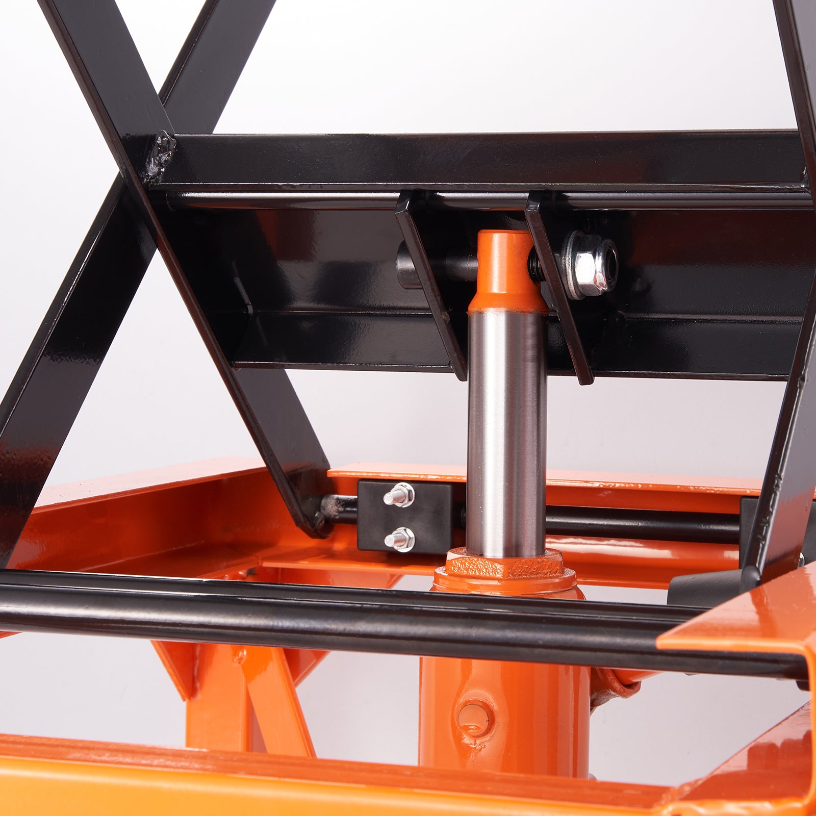 Hydraulic Motorcycle Lift Table, 350 LBS Capacity Motorcycle Scissor Jack Lift with Wide Deck, J-hooks, 4 Wheels, Hydraulic Foot-Operated Jack Stand for ATV Dirt Bikes