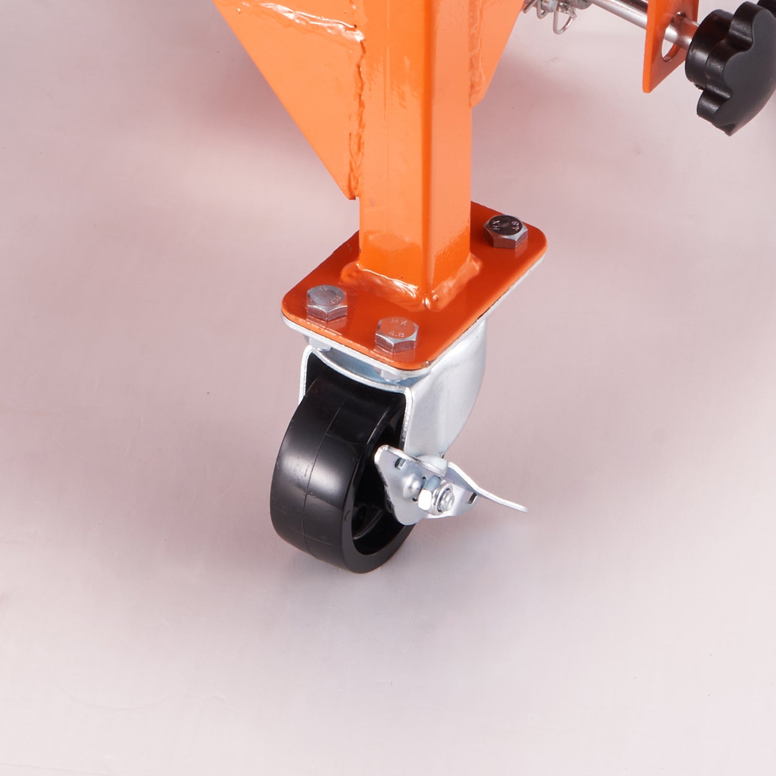 Hydraulic Motorcycle Lift Table, 350 LBS Capacity Motorcycle Scissor Jack Lift with Wide Deck, J-hooks, 4 Wheels, Hydraulic Foot-Operated Jack Stand for ATV Dirt Bikes