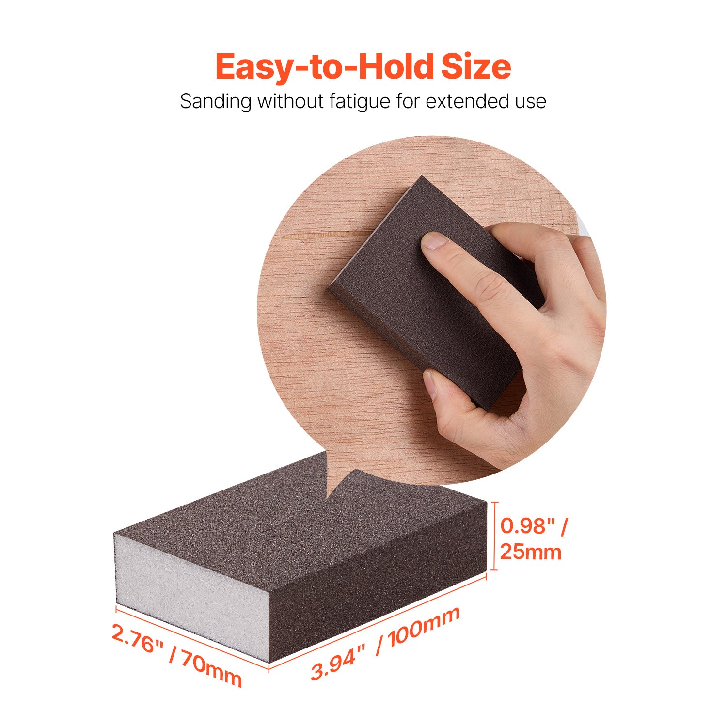 Sanding Sponge 4Pcs 60/80/120/220 Washable and Reusable Sanding Blocks