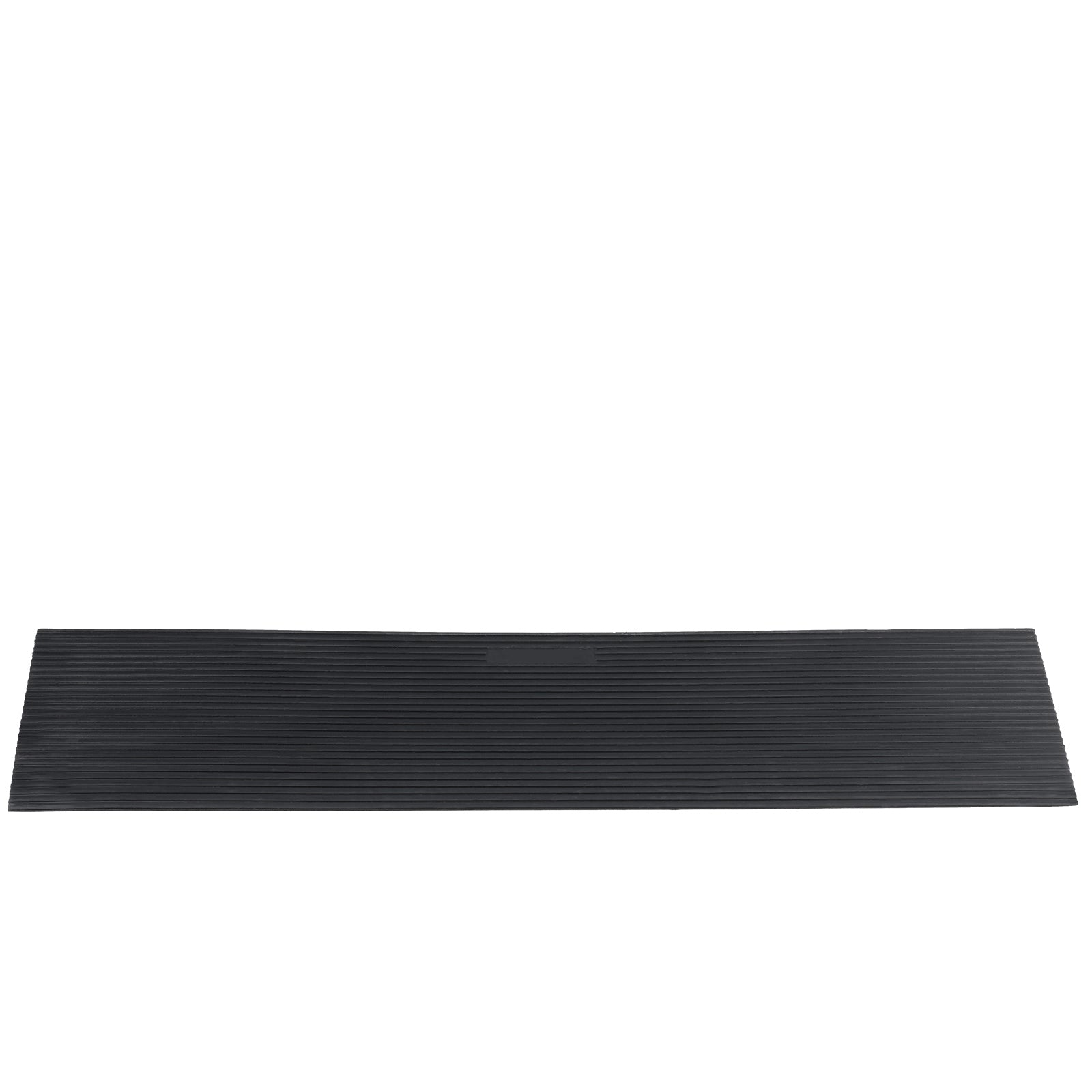 1.6" Rise Cuttable Threshold Ramp for Sweeping Robot, 35.4" Wide Natural Rubber Wheelchair Ramp, Non-Slip Solid Rubber Ramp with Double-Sided Tape for Doorways, Driveways, Bathroom, Smooth Tile