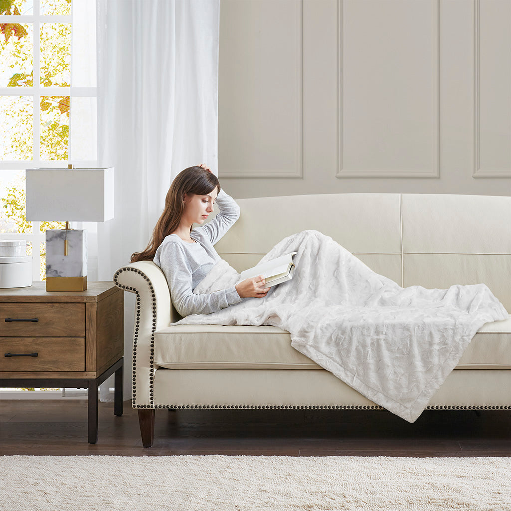 Oversized Faux Fur Throw