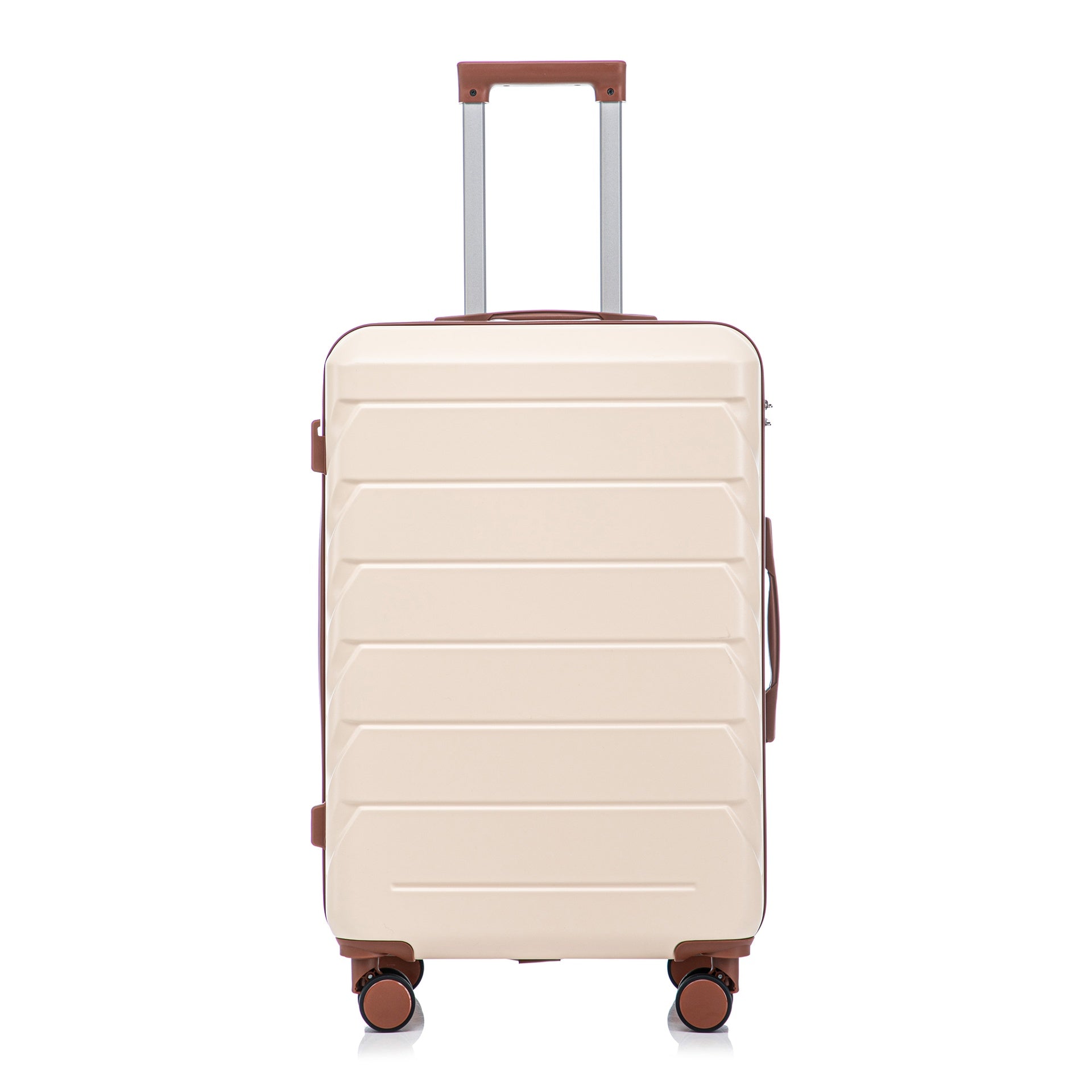 HIFINE TOURIST 20"/24"/28" 3 pcs/set in ABS Spinner Wheel Luggage, Matching Color , With Combination Lock (Beige)