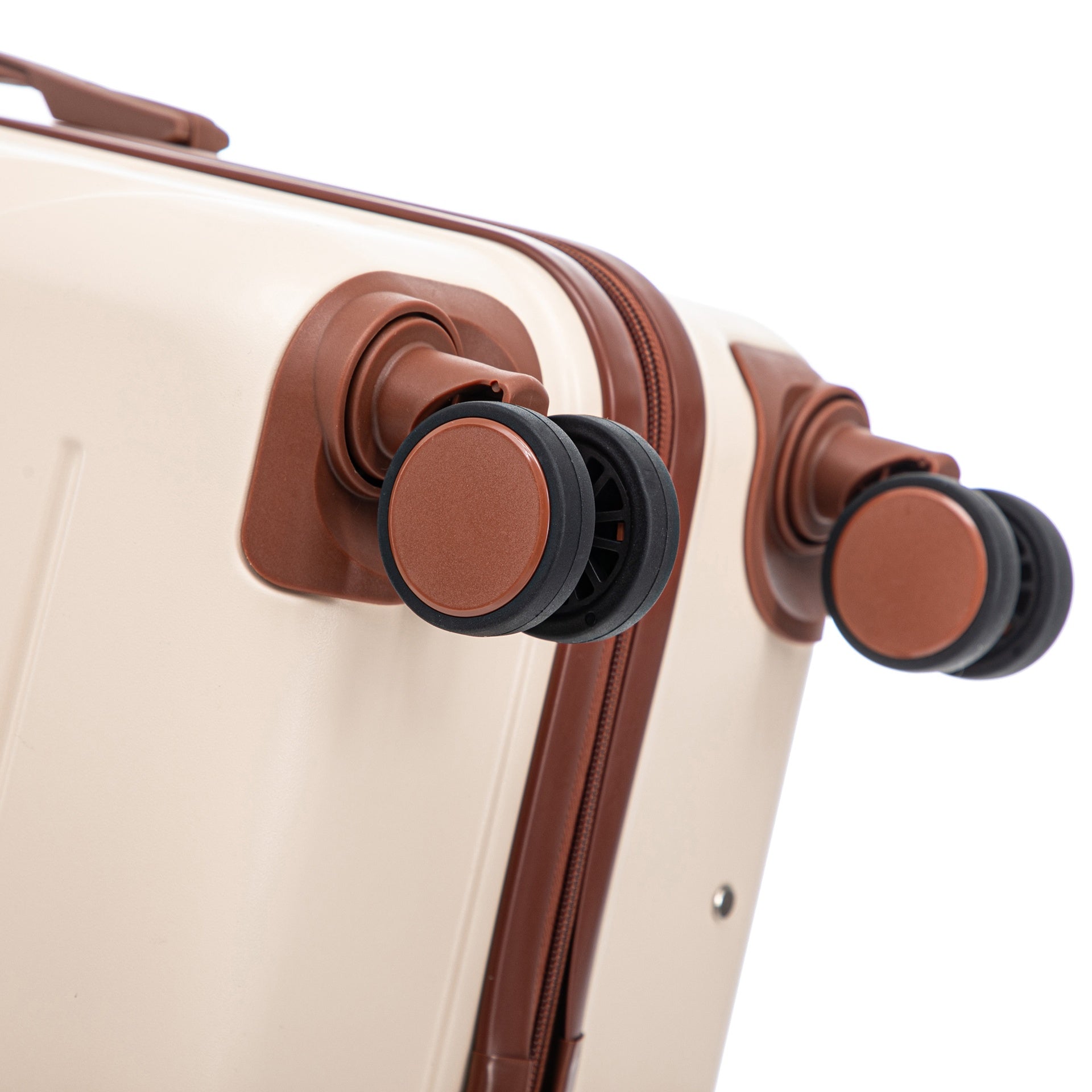 HIFINE TOURIST 20"/24"/28" 3 pcs/set in ABS Spinner Wheel Luggage, Matching Color , With Combination Lock (Beige)