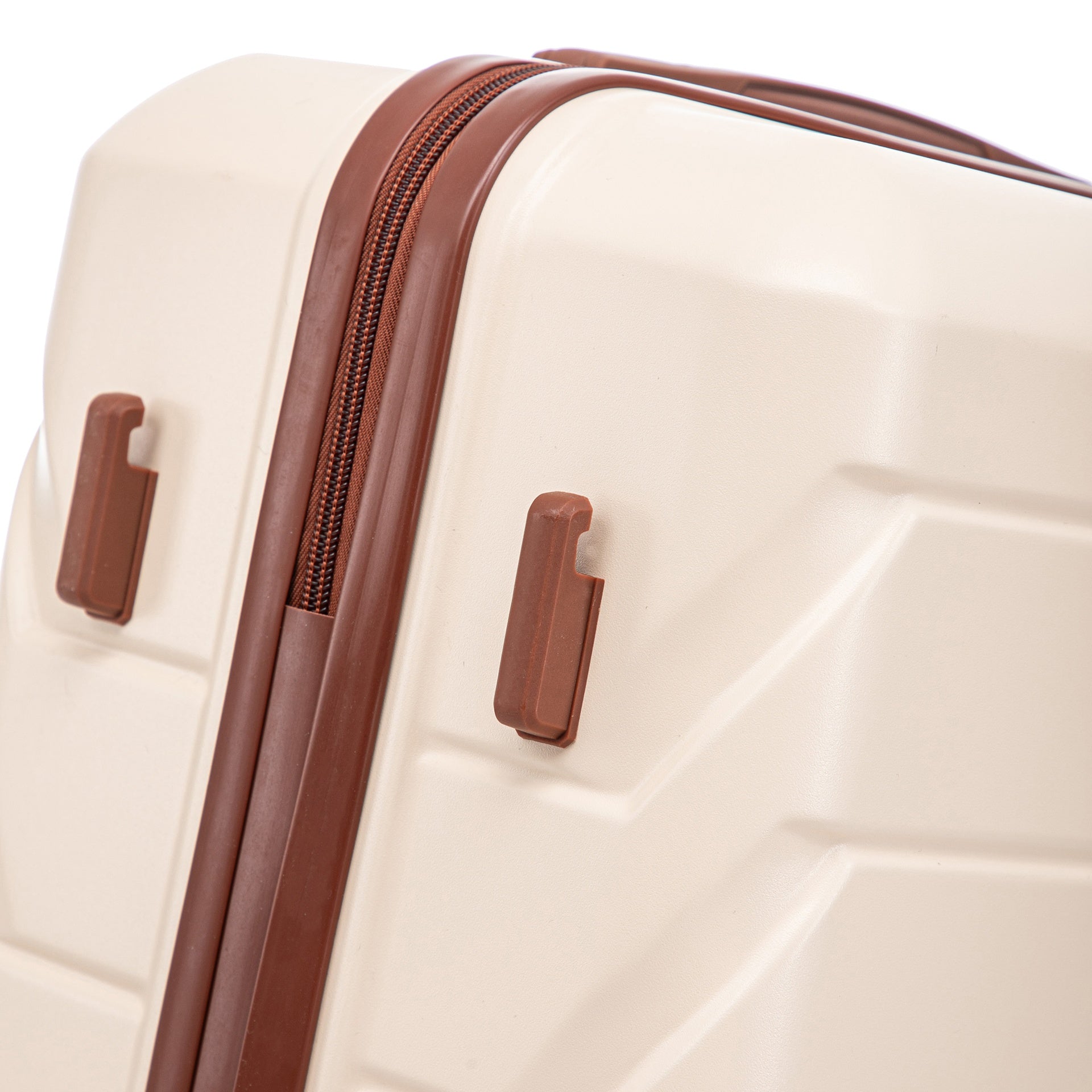 HIFINE TOURIST 20"/24"/28" 3 pcs/set in ABS Spinner Wheel Luggage, Matching Color , With Combination Lock (Beige)