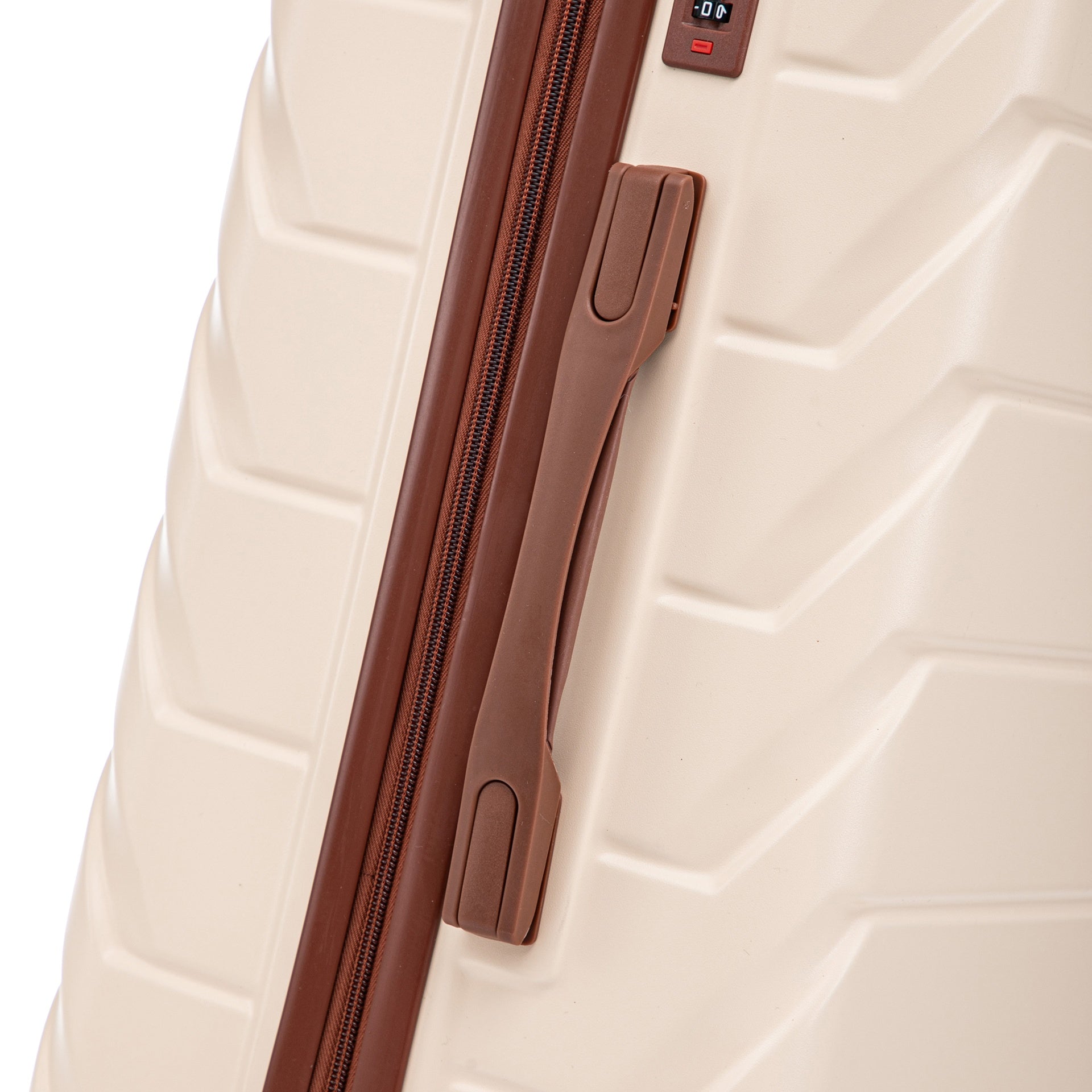 HIFINE TOURIST 20"/24"/28" 3 pcs/set in ABS Spinner Wheel Luggage, Matching Color , With Combination Lock (Beige)