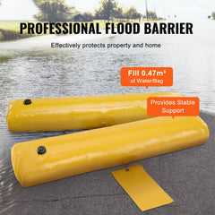 Flood Barriers, Sandbag Alternative Flood Bags 4 Pack,  Flood Barrier for Home, Water Barriers for Flooding, Doorway, Driveway(4FTx6in)
