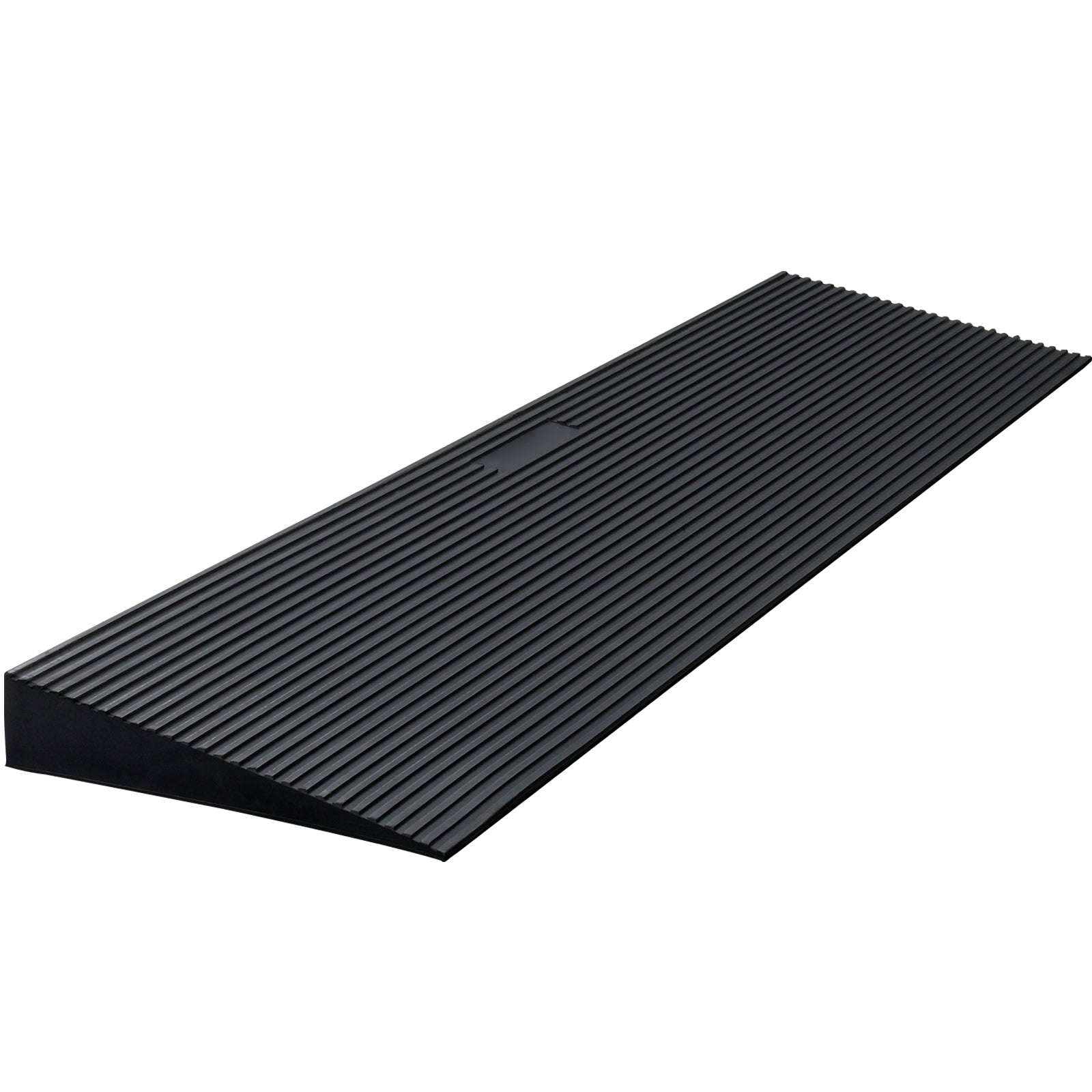 1.2" Rise Cuttable Threshold Ramp for Sweeping Robot, 35.4" Wide Natural Rubber Wheelchair Ramp, Non-Slip Solid Rubber Ramp with Double-Sided Tape for Doorways,Driveways,Bathroom,Smooth Tile