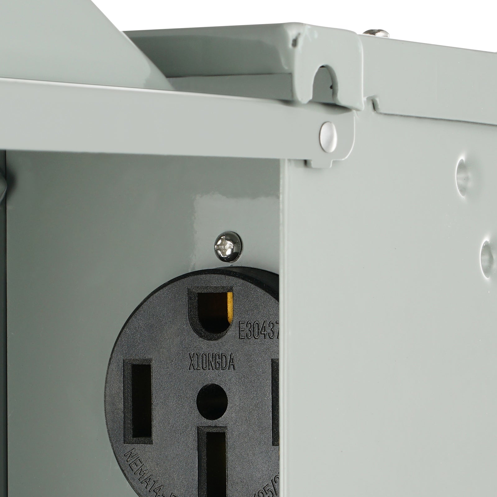 50 Amp RV Power Outlet Box, 125/250 Volt, Enclosed Lockable Outdoor RV Receptacle Box, NEMA 14-50R Weatherproof Electrical Panel, for RV Camper Trailer Motorhome Tested to UL Standards