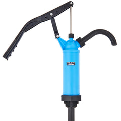 Drum Pump, 9.5 oz. Per Stroke, Lever-Action Barrel Pump, Fits 5-55 Gallon Drums with 3-Section Suction Tube Assembly & Hose, Hand Operated, Designed to Transfer Water, Alcohol, Corrosive Liquids