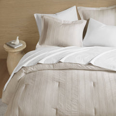 7-Piece Queen Woven Striped Comforter Set