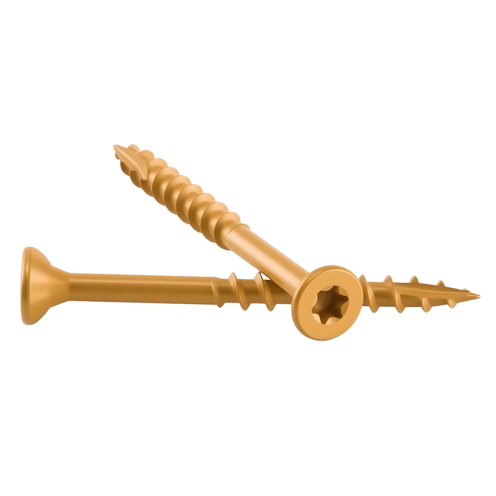 Wood Screws #8 Anti-Rust 2-Inch Outdoor Deck Screws 350PCS T25/Torx Star Drive