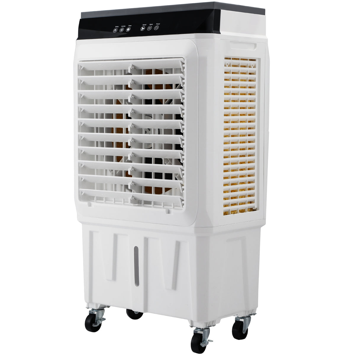 Evaporative Air Cooler, 2100 CFM, 135° Oscillating Swamp Cooler with Adjustable 3 Speeds and 12 H Timer, 7 Gal Portable Air Cooler for 750 Sq.ft, Indoor/Outdoor Use